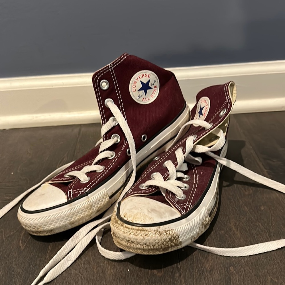 Maroon Converse
